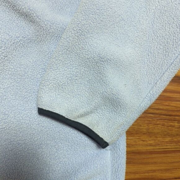 LL Bean Fleece Jacket Kids Size L 14/16 Full Zip Light Blue Outdoors Polartec - Picture 5 of 10